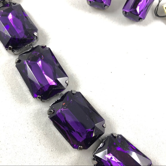 Joan Rivers Amethyst Necklace & Earring Set - Picture 2 of 4